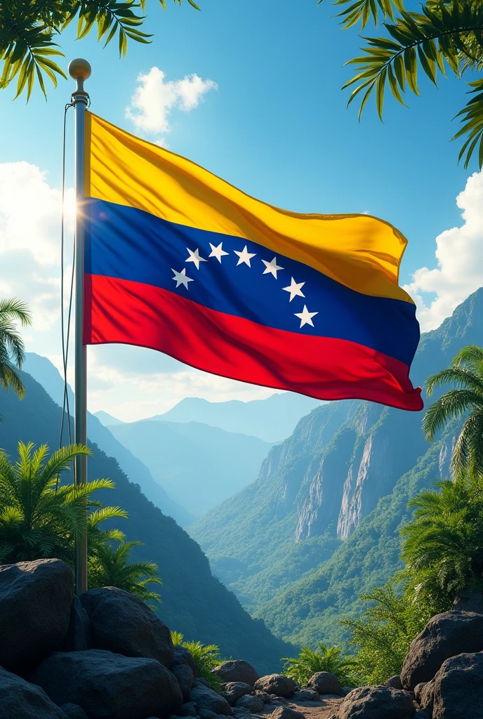 Create the flag of Venezuela
