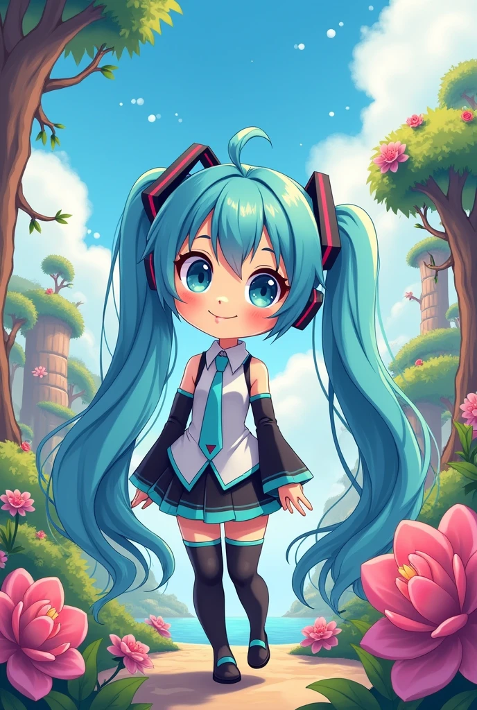 2d cartoonish disney hatsune miku