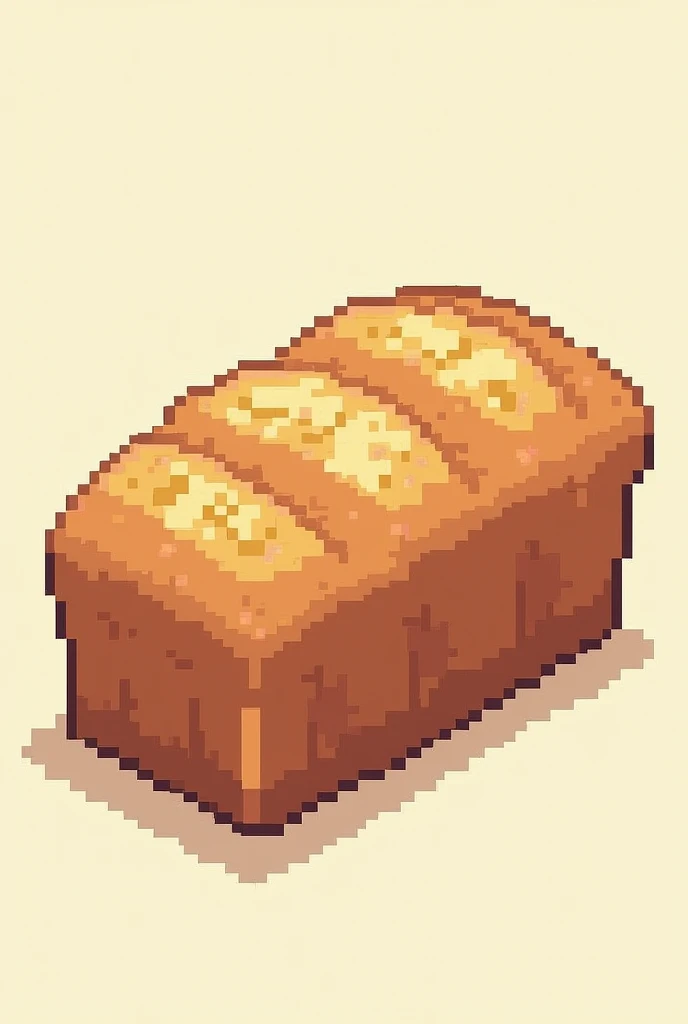 a bread in pixel art mode