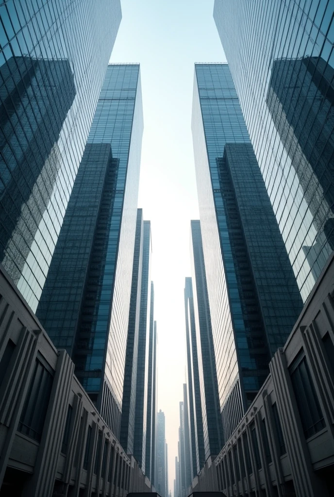 Distance between 2 large buildings