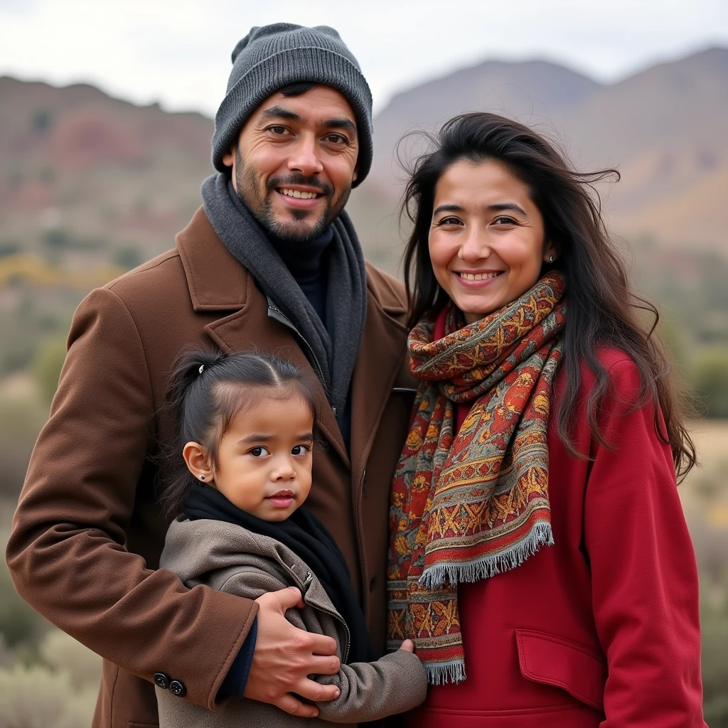 A Mongolian mother and a Moroccan father with children with a Mongolian-Moroccan mix.