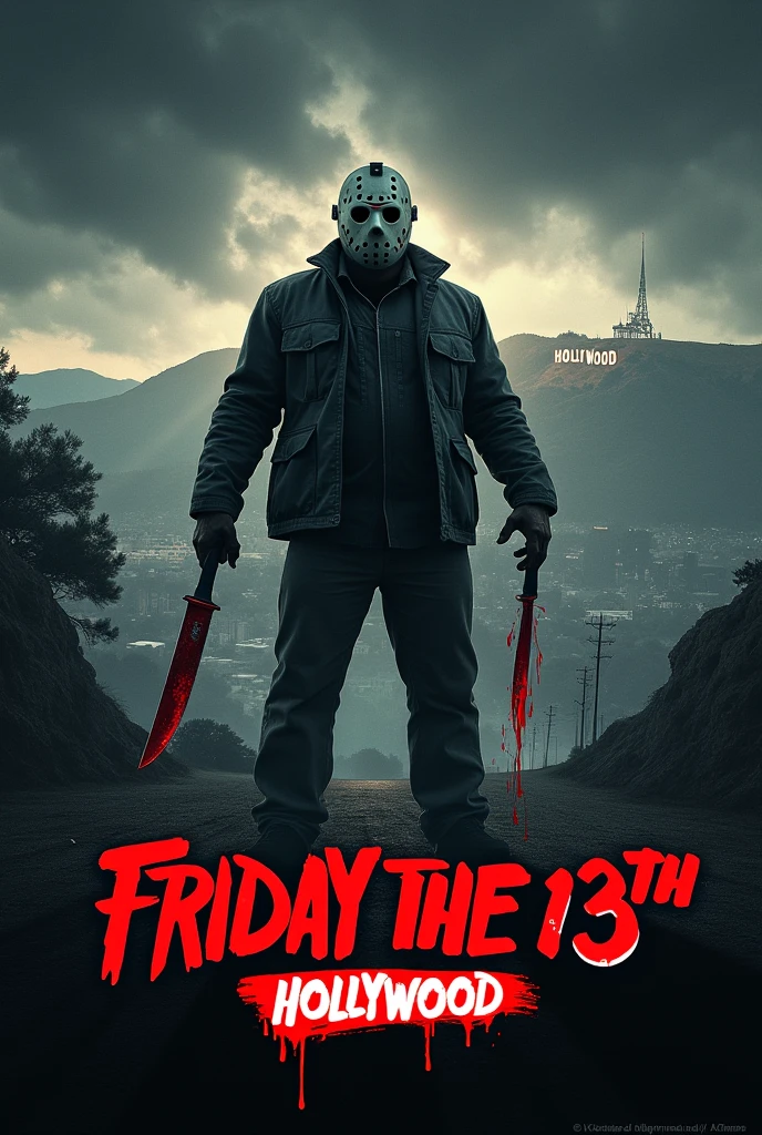 Jason takes Hollywood Friday the 13th horror movie poster