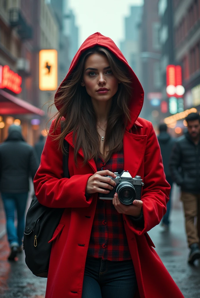 LITTLE RED RIDING HOOD PHOTOGRAPHER VERSION IN THE CITY