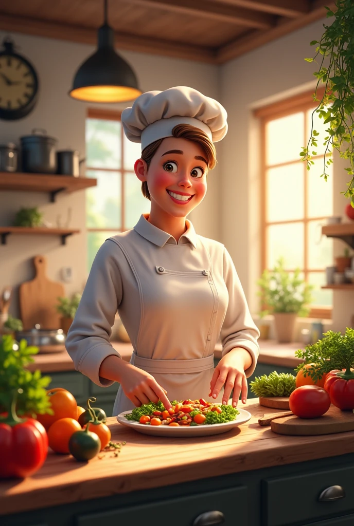 Dans une cuisine
