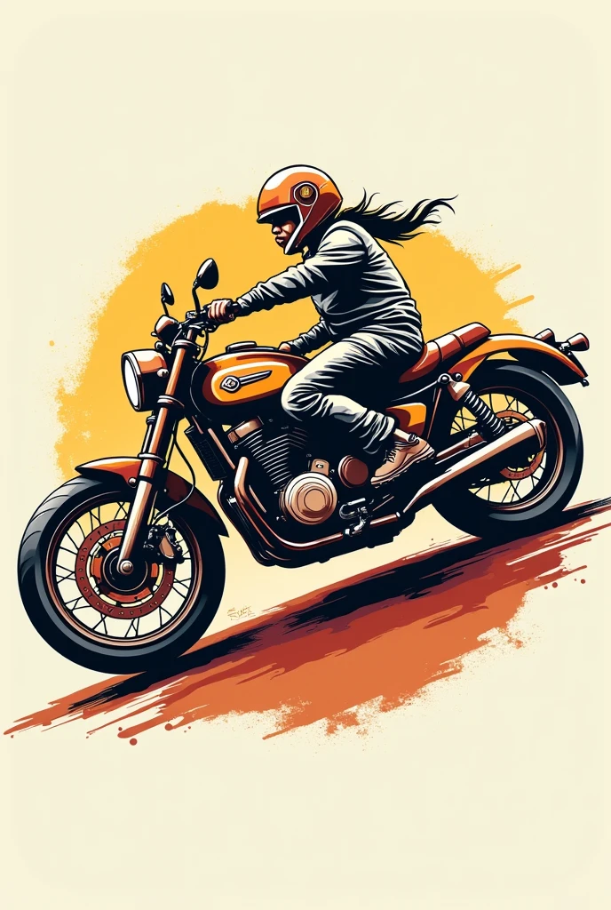 Profile picture with the name road and food, with a motorcycle theme and comfortable fast