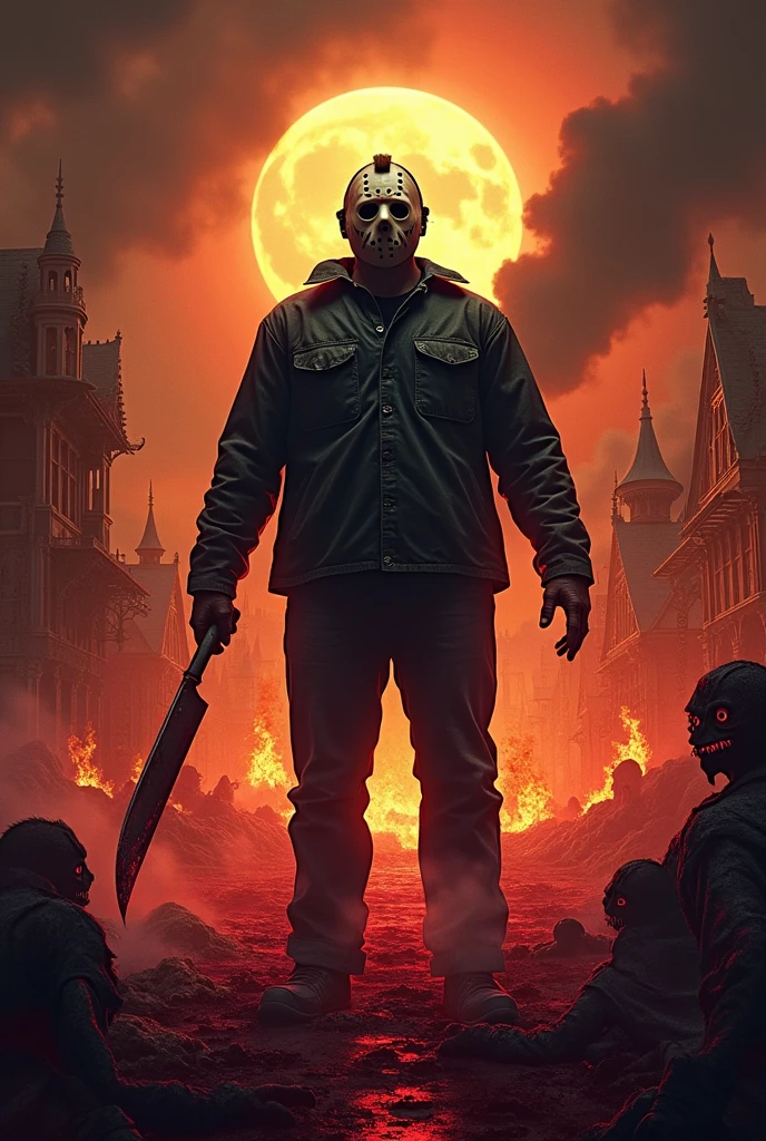 "Jason back to HELL: the new friday" horror movie poster