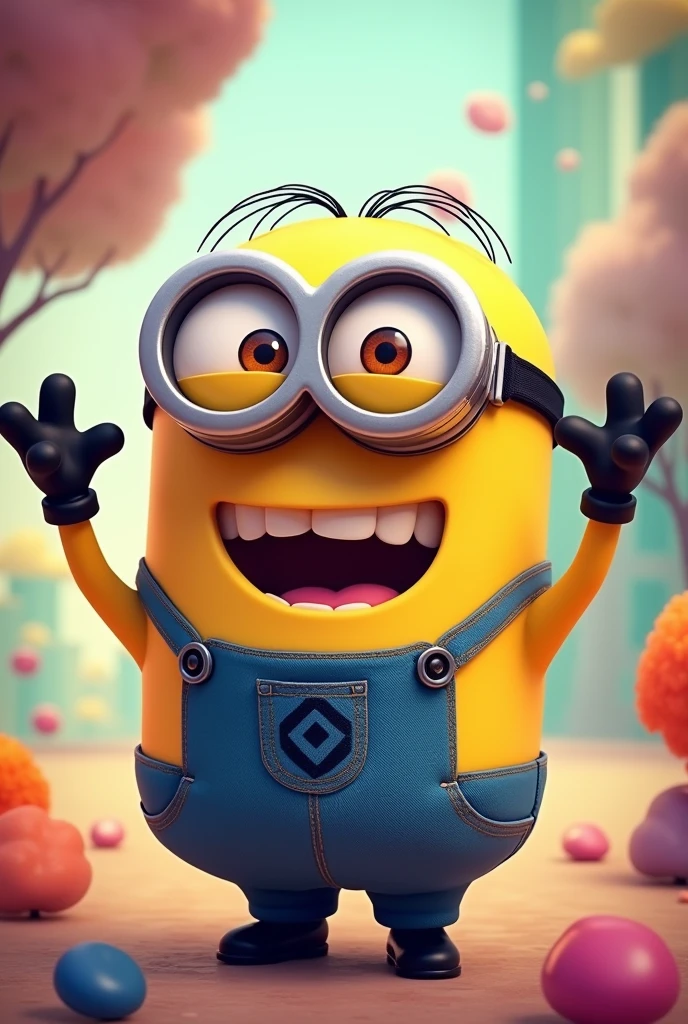 Create an image of a minion by doing this ✌🏻