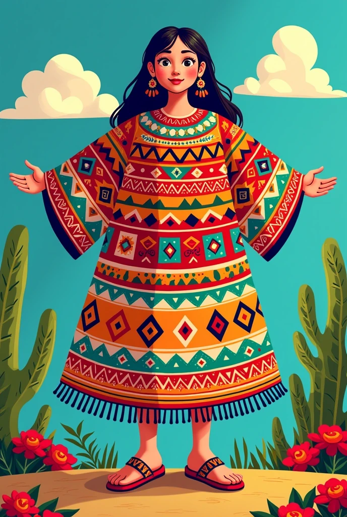 Cartoon Huipil