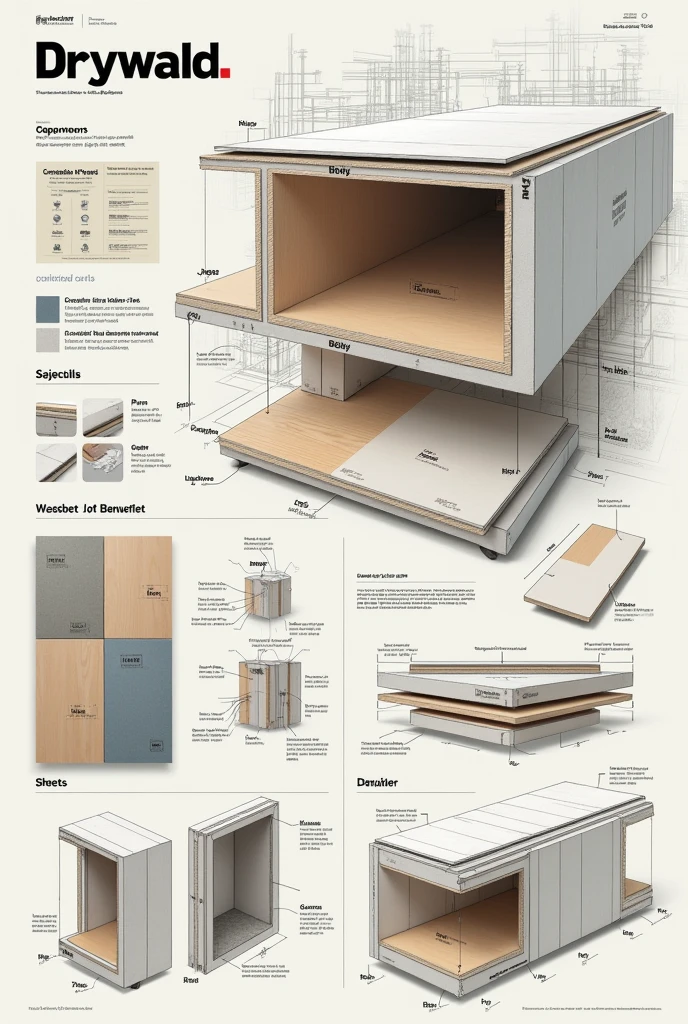 drywall construction technology moodboard
