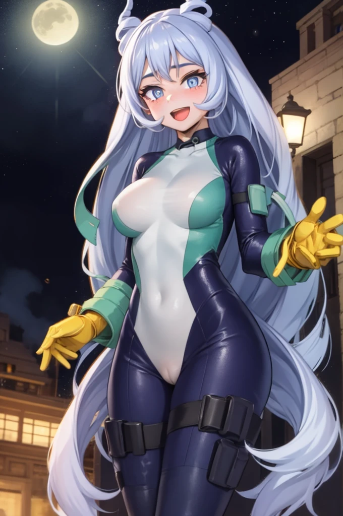 Nigeria, 1girl, وحيof the, long hair, Blue eyes, Blue hair, Explosions, Looking at the viewer, of therill hair, twin of therills, boof theysuit, hair horns, الثof theيين, He smiles, very long hair, Open mouth, large الثof theيين, :of the, light Blue hair, gloves, احمر خof theوof the, Superhero, Cowboy shot, Cowboy shot, Clavicle, blue boof theysuit, مشof theوof the الجلof the, green boof theysuit, stanof theing, hourglass boof they, wiof thee hips, hanof thes in hips, (From the bottom:1.3), اصبع القof theم الجمل, outof theoors, a night, sky, clouof thes, Qamar, مof theينة, nsfw,
