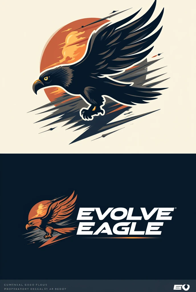 Create a logo for my sportswear brand called Evolve Eagle