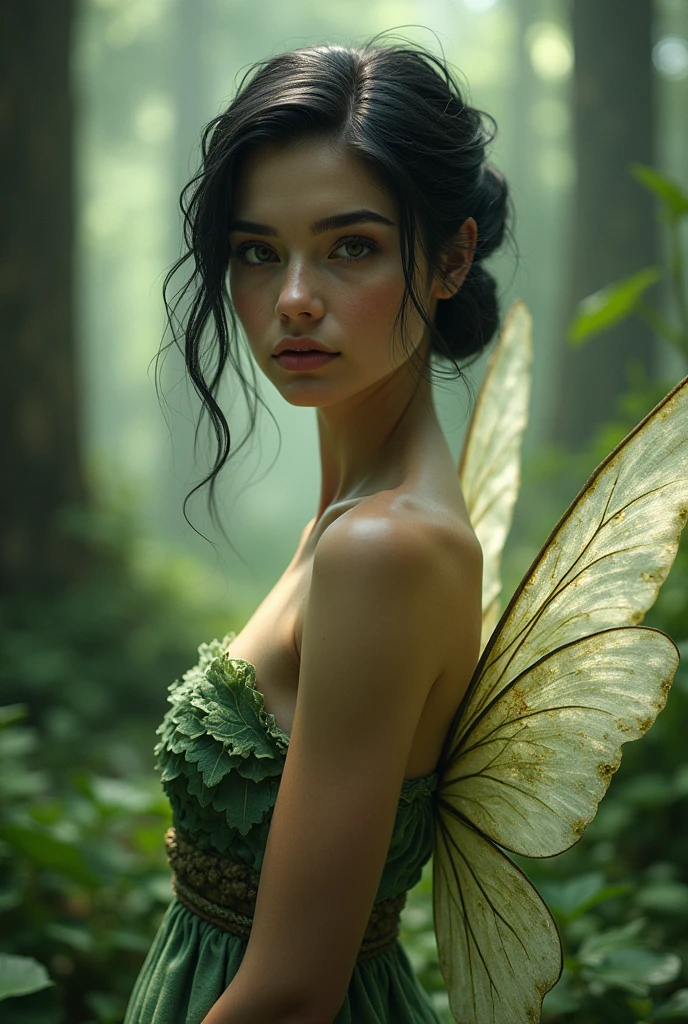 Nude fairy in nature 