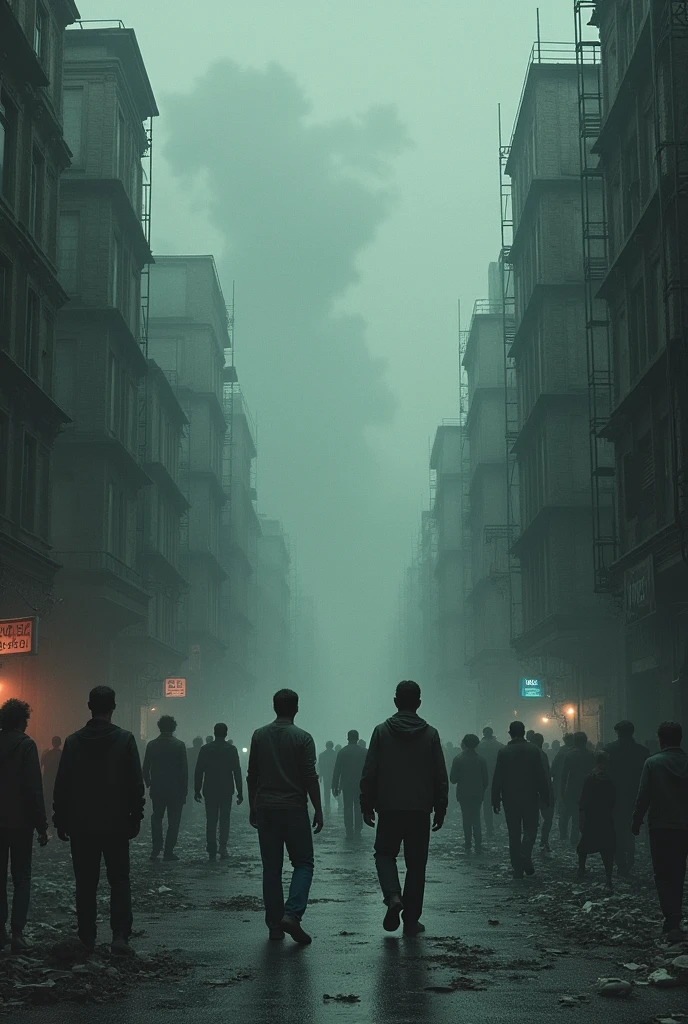 I want you to create an image for me. What would happen if women suddenly disappeared? What would men do? Can you draw the next day?
