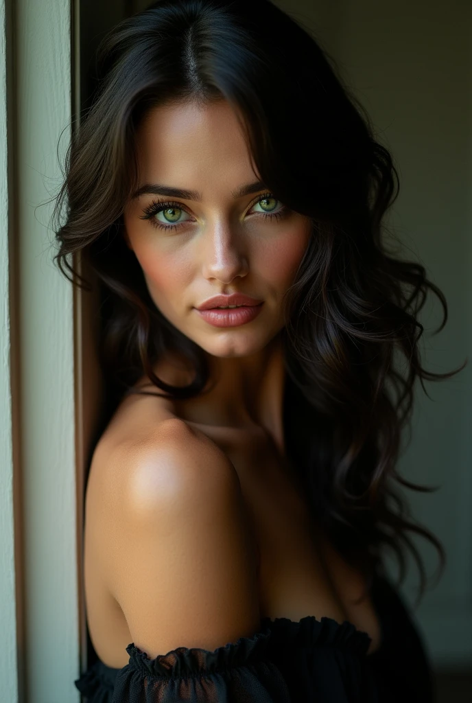 Femme brune yeux vert 30 ans salope