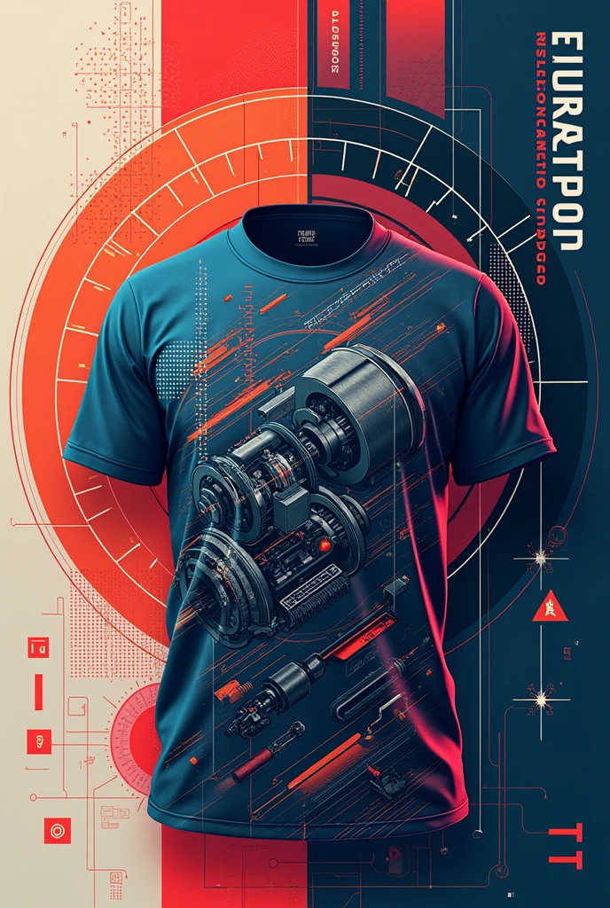 Shirt print for electromechanical course