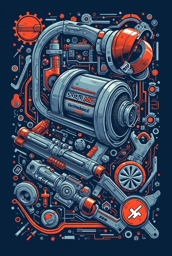 Shirt print for SENAI electromechanical course