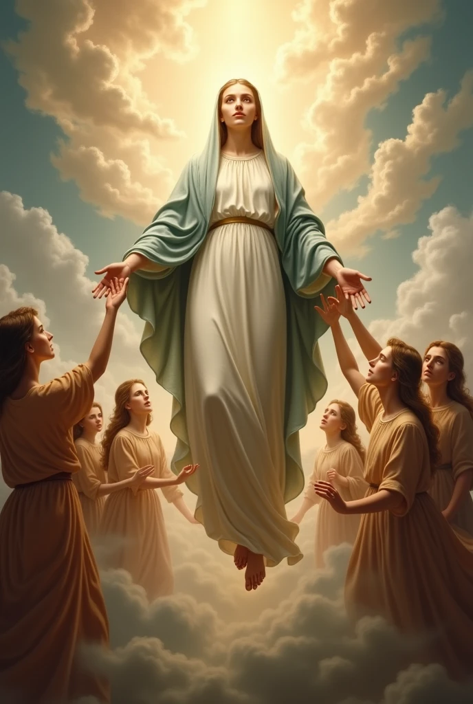 create a realistic image of Our Lady on the day of her“Assumption of Our Lady, celebrated annually on August 15th, is one of the most significant dogmas of the Catholic Church. Proclaimed by Pope Pius XII in 1950, este dogma afirma than a Virgem Maria foi elevada ao céu em corpo e alma ao término de sua vida terrena. This belief reflects the purity and holiness of Mary, than, of the Assumption of Mary, who did not experience the corruption of the body after death. The Assumption is seen as a sign of hope and comfort for the faithful, indicando than todos os than seguem a Cristo também serão elevados à glória celestial. Explore the history, the theology and liturgical celebrations associated with the Assumption of Our Lady, and how this event continues to inspire the devotion and faith of Catholics around the world.”