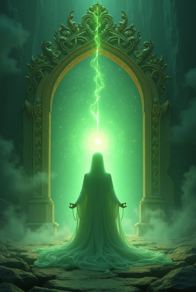 Green chakra of the heart opening the door to understanding