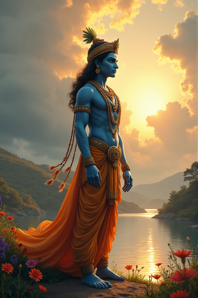 Cinematic scene of krishna s