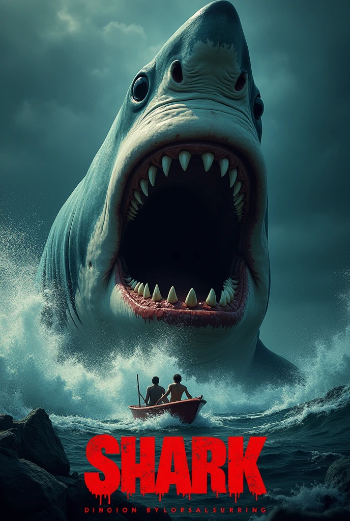 The Horney Shark horror movie poster