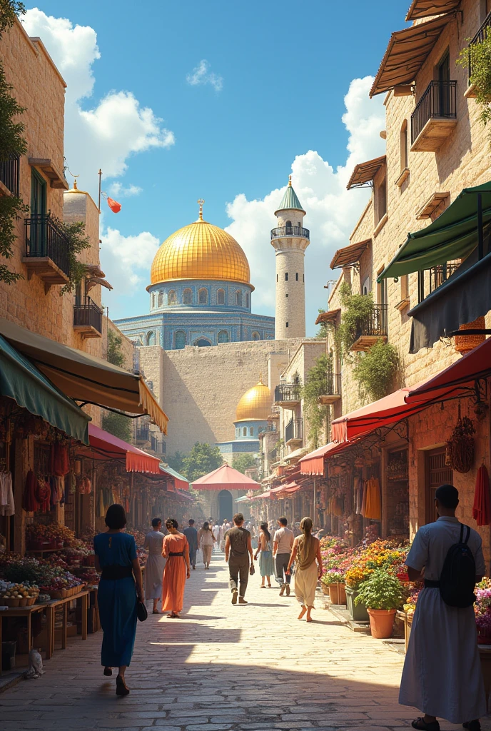 Create an image of Jerusalem during the day