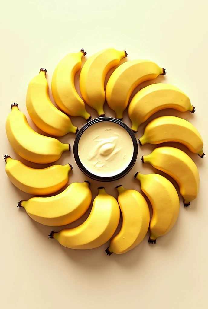 Eco-asphalt Circular Logo .
It has to do with the elaboration of ecological icing from banana peels.. Put the image of banana peels with a small container of shoe polish, which gives the impression that it is environmentally friendly