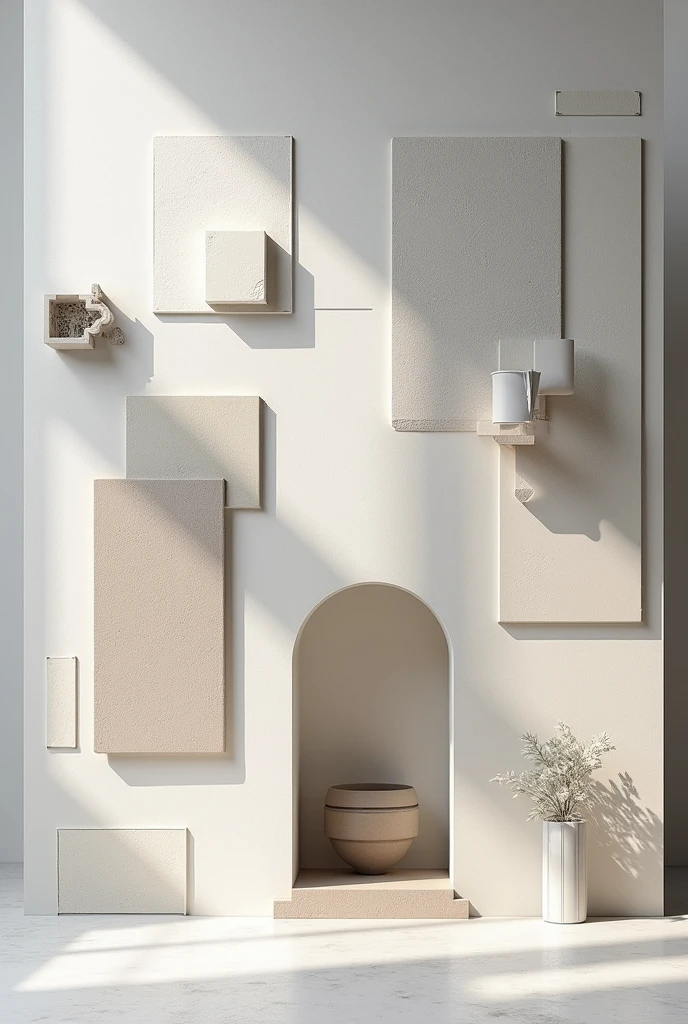 drywall construction moodboard without text