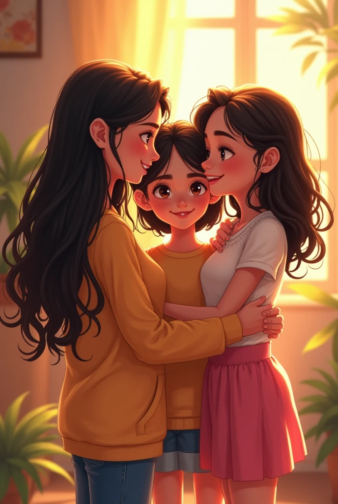 Make a design in which girls are saying kshitij I love you