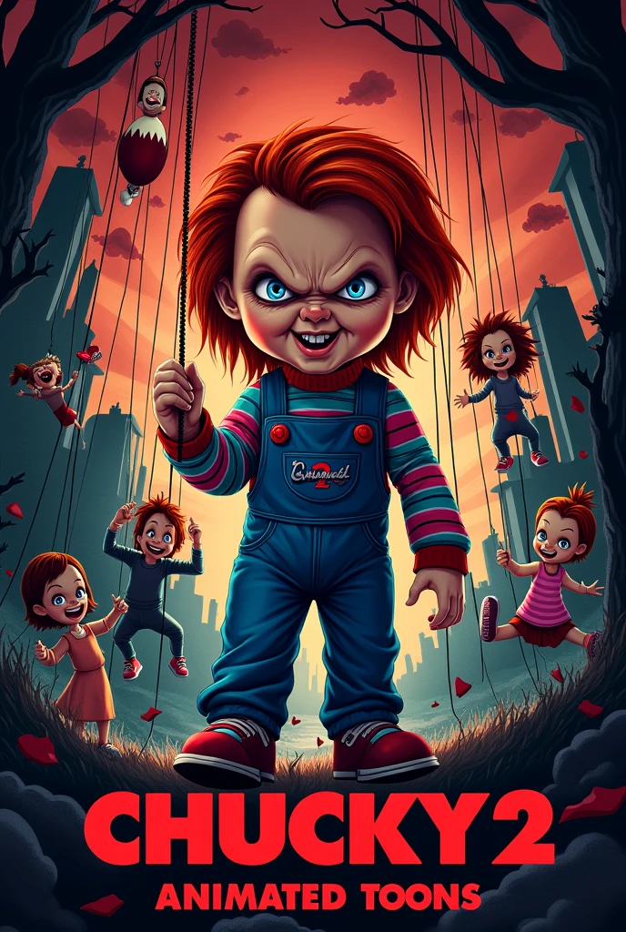 "seed of Chucky 2: animated toons" horror movie poster