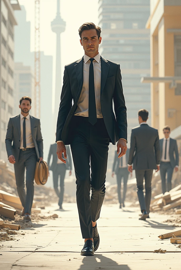 Create an architect, but make it like a character and create its different movements, such as walking, among others. 
