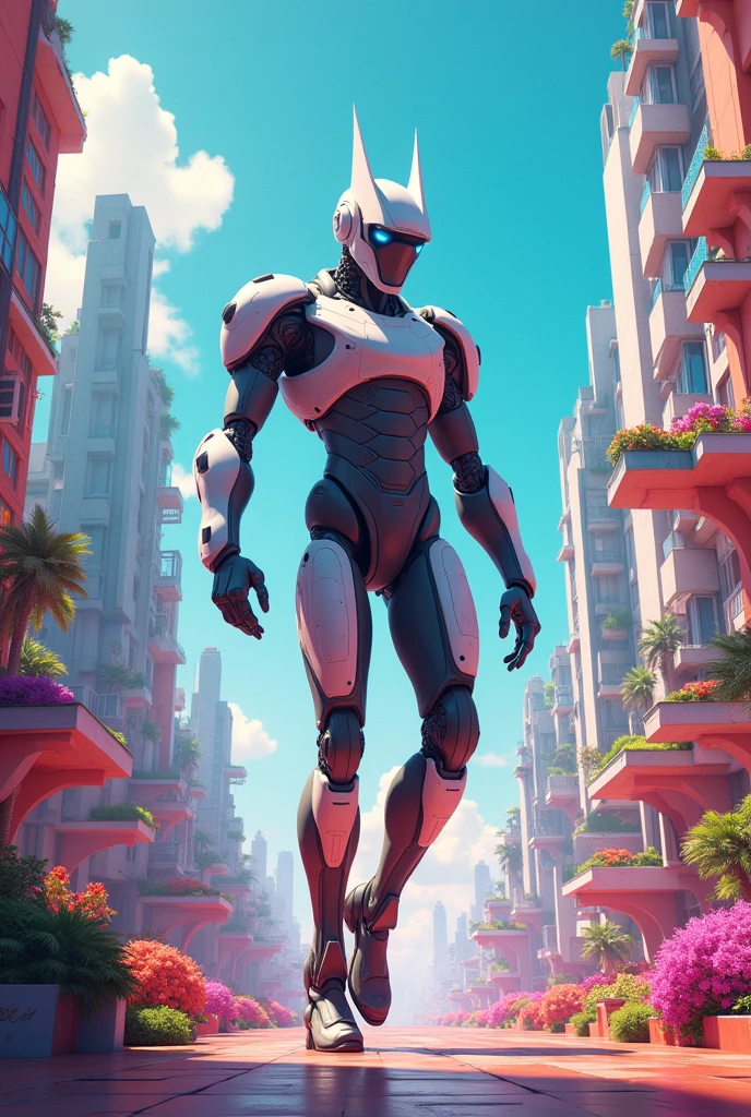 Create an architect but make it like a character and create its different movements like how it walks among others but make it look like a video game

