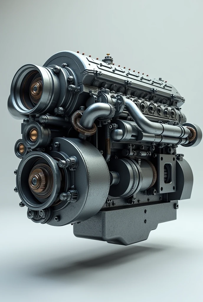 a 3D diesel engine