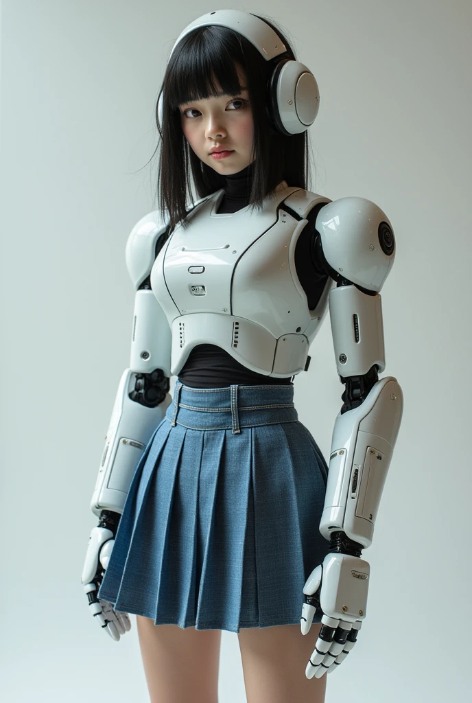 A robotic japanese school girl