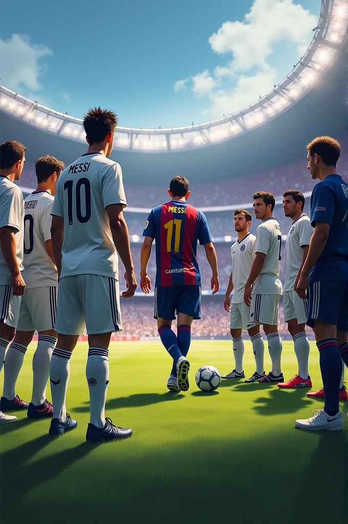 Real Madrid admiring Messi 