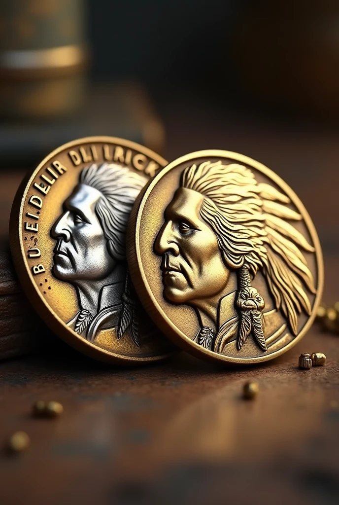 Buffalo nickel,
Golden monkey coin
