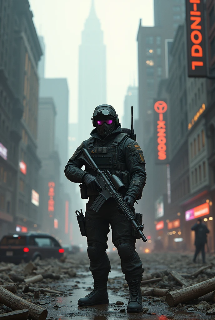 a wallpaper, from the game The Division 1