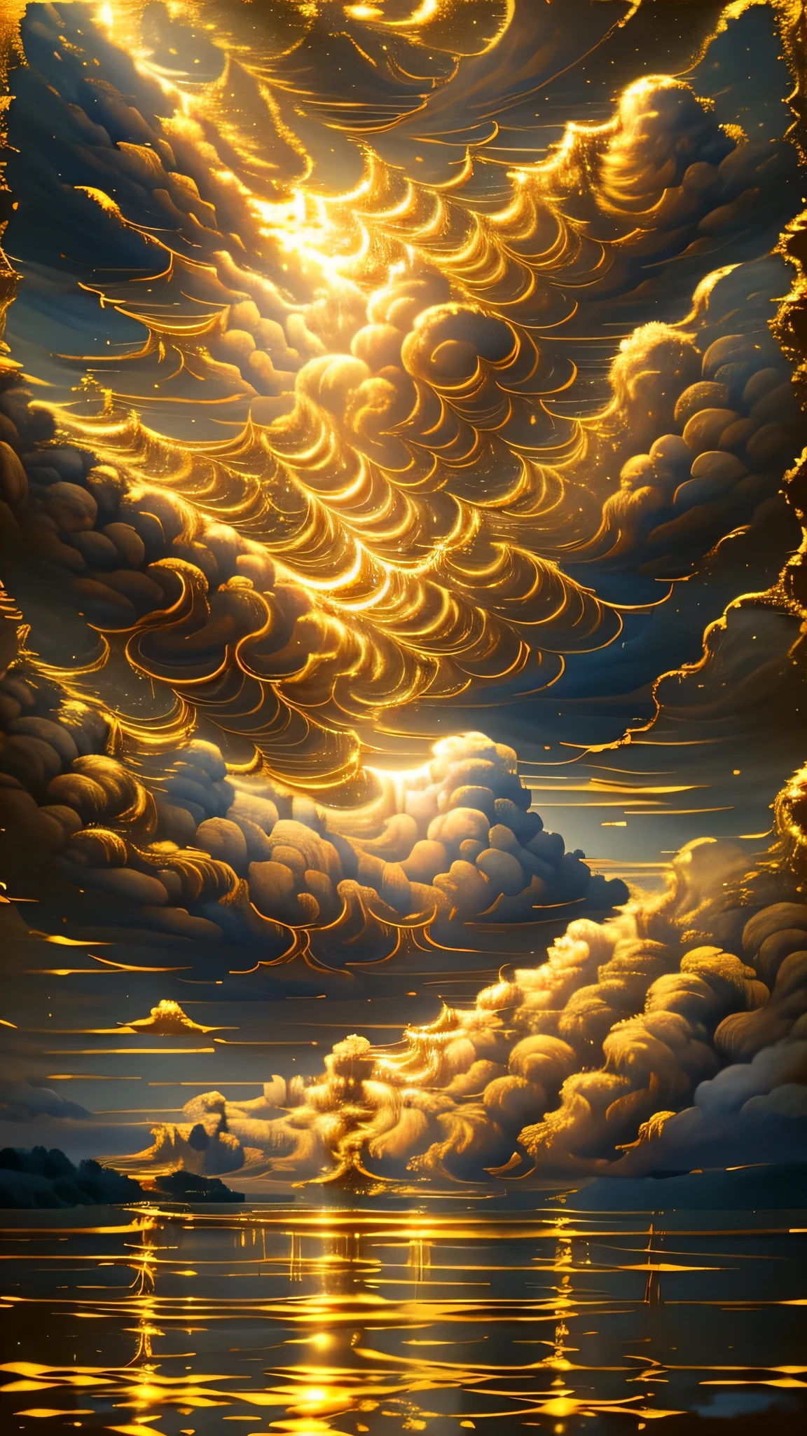 golden clouds,clouds,