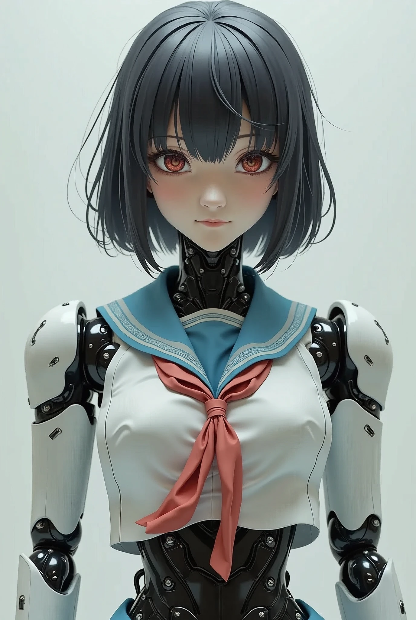 A robotic japanese school girl