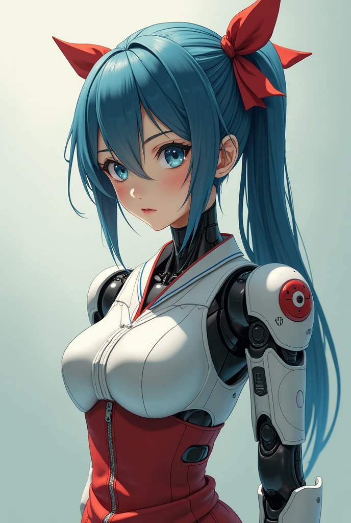 A robotic japanese school girl