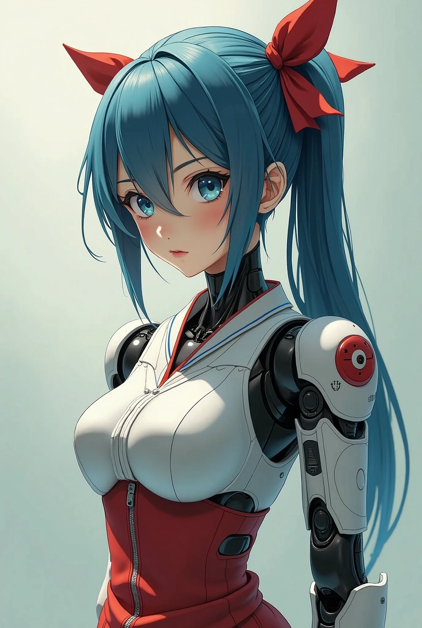 A robotic japanese school girl