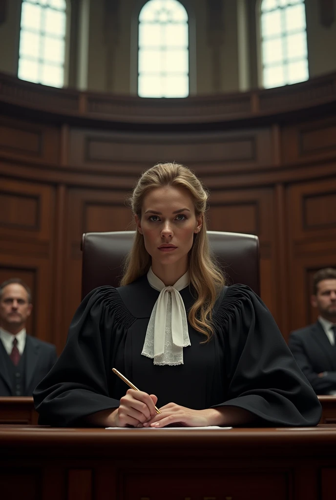 The judge is a woman.