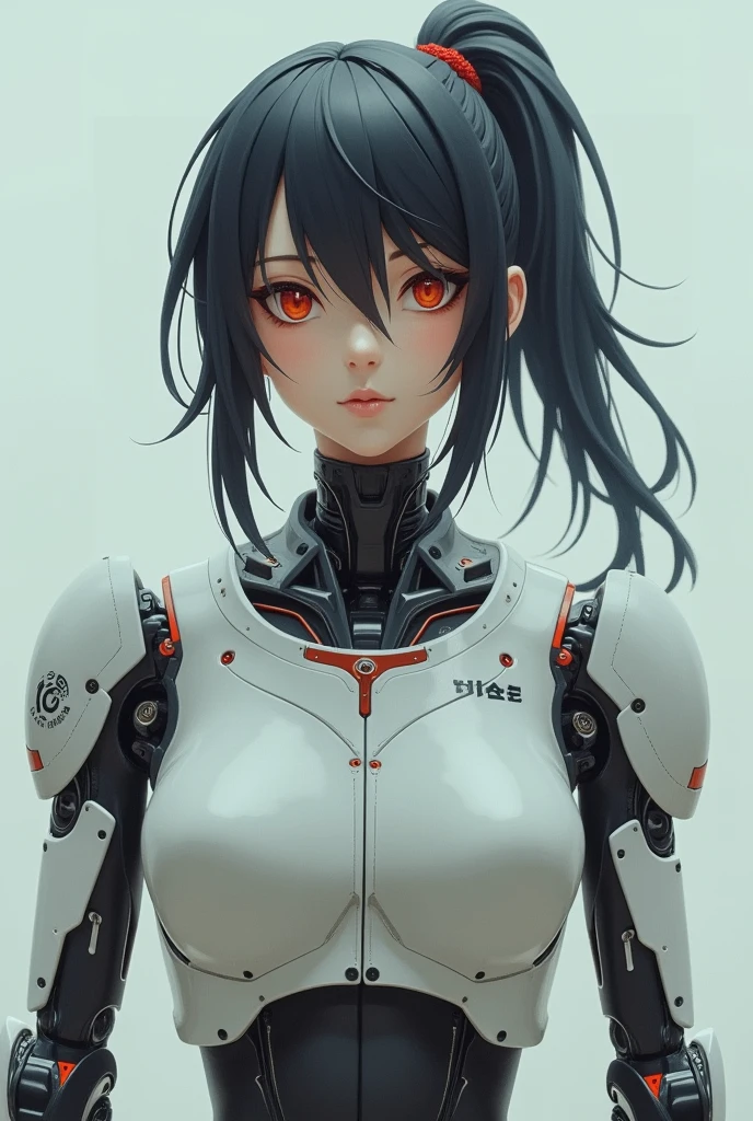 A robotic japanese school girl
