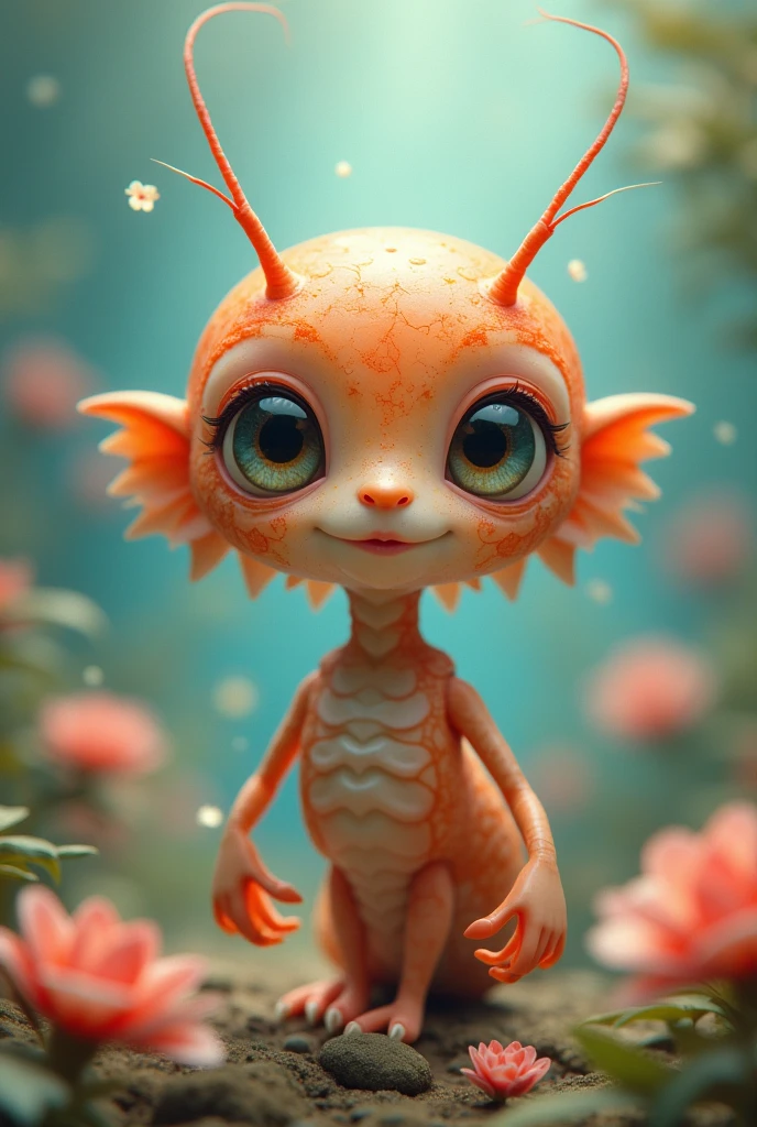 cute shrimp lady, human form