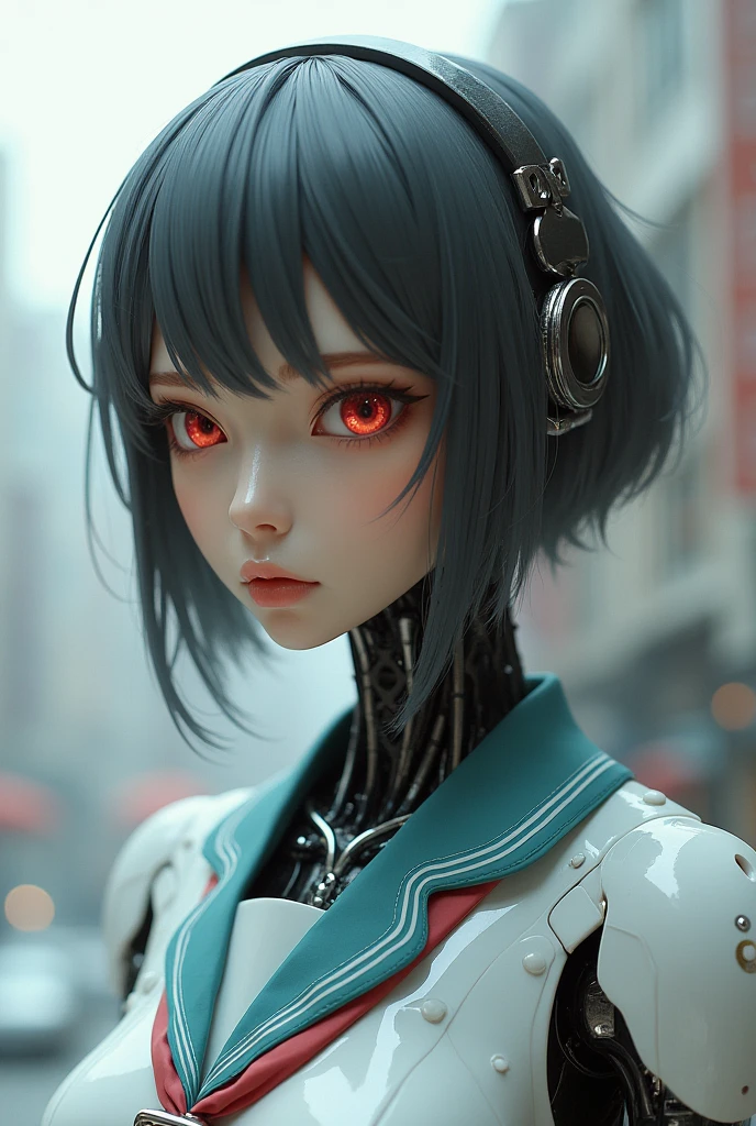 A robotic japanese school girl 