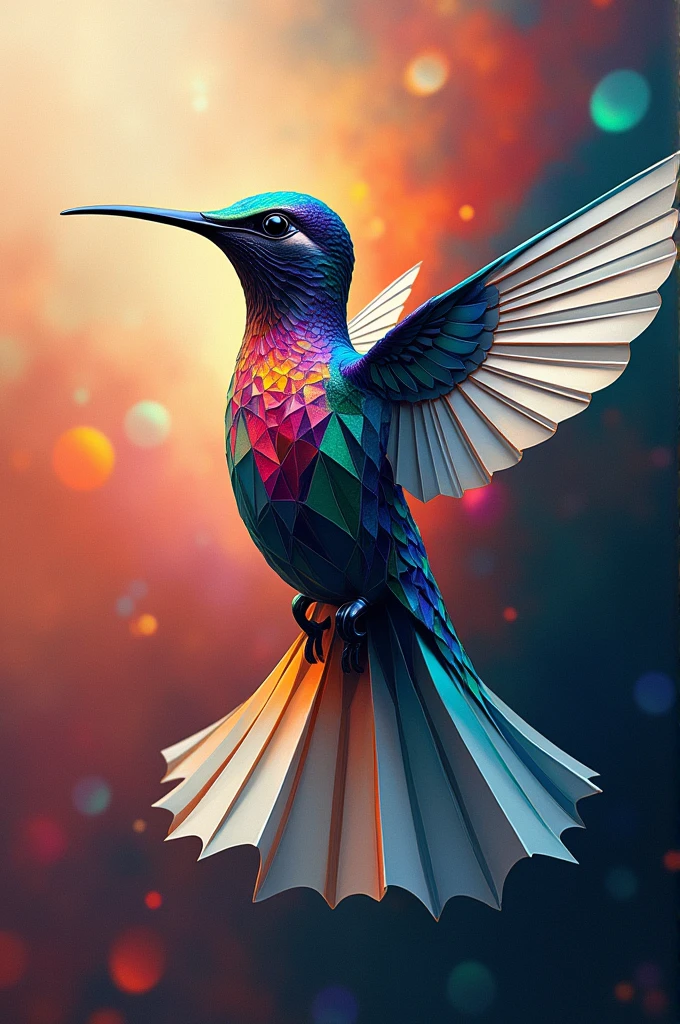 Abstract hummingbird