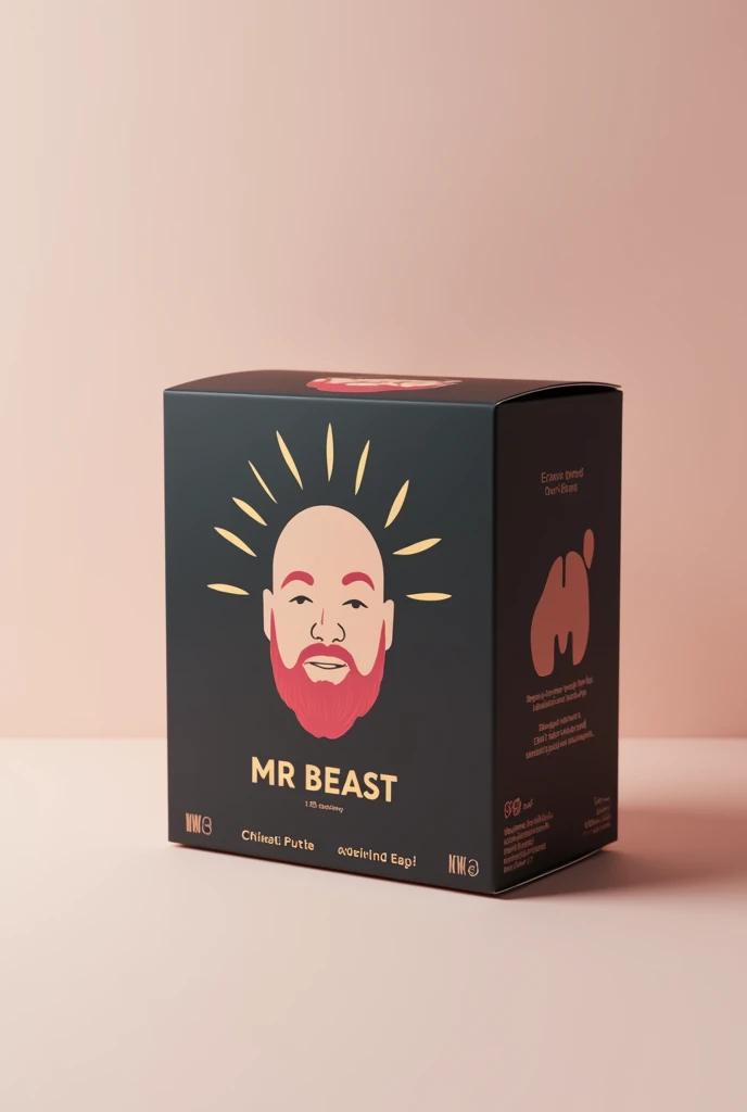 A boxed purée with the Mr Beast logo 
