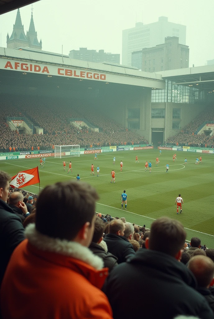 Irish Football Cup in Belfast, winter, Ireland in the 1980s