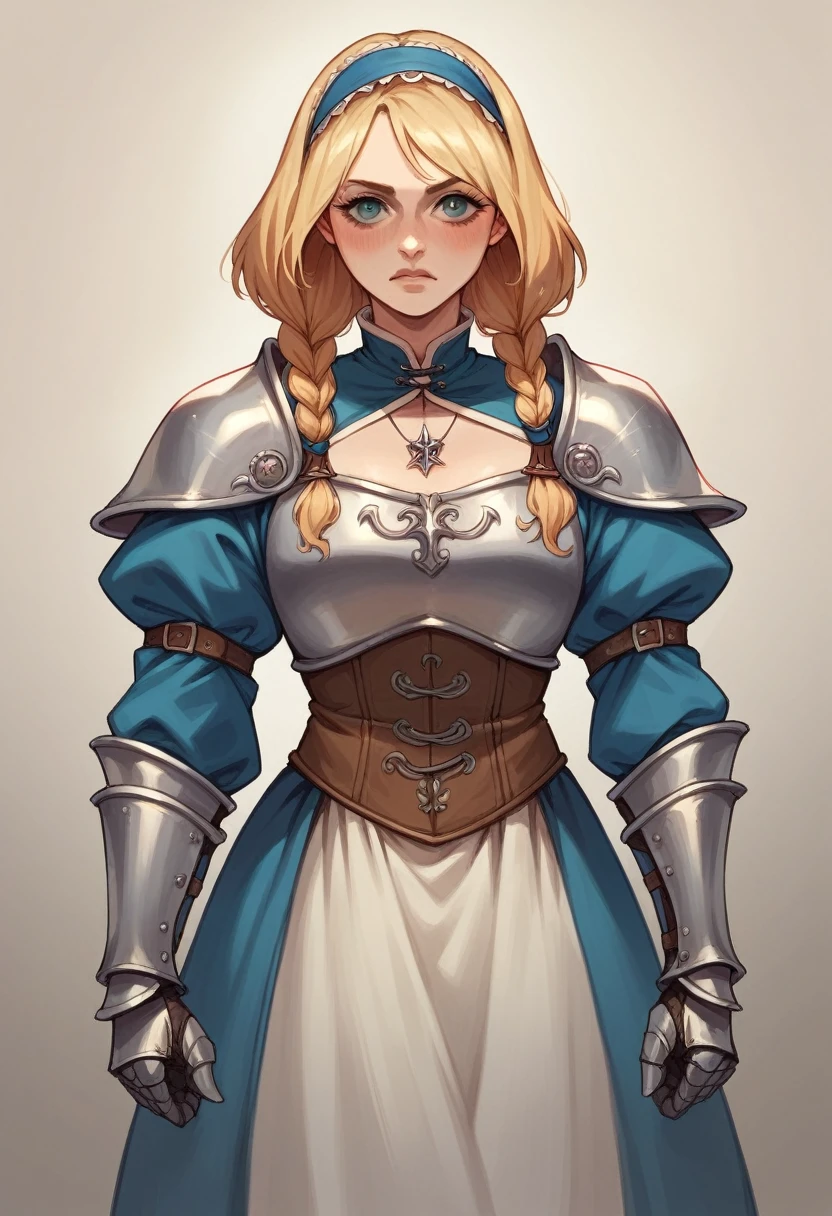 Alice in medieval armor 