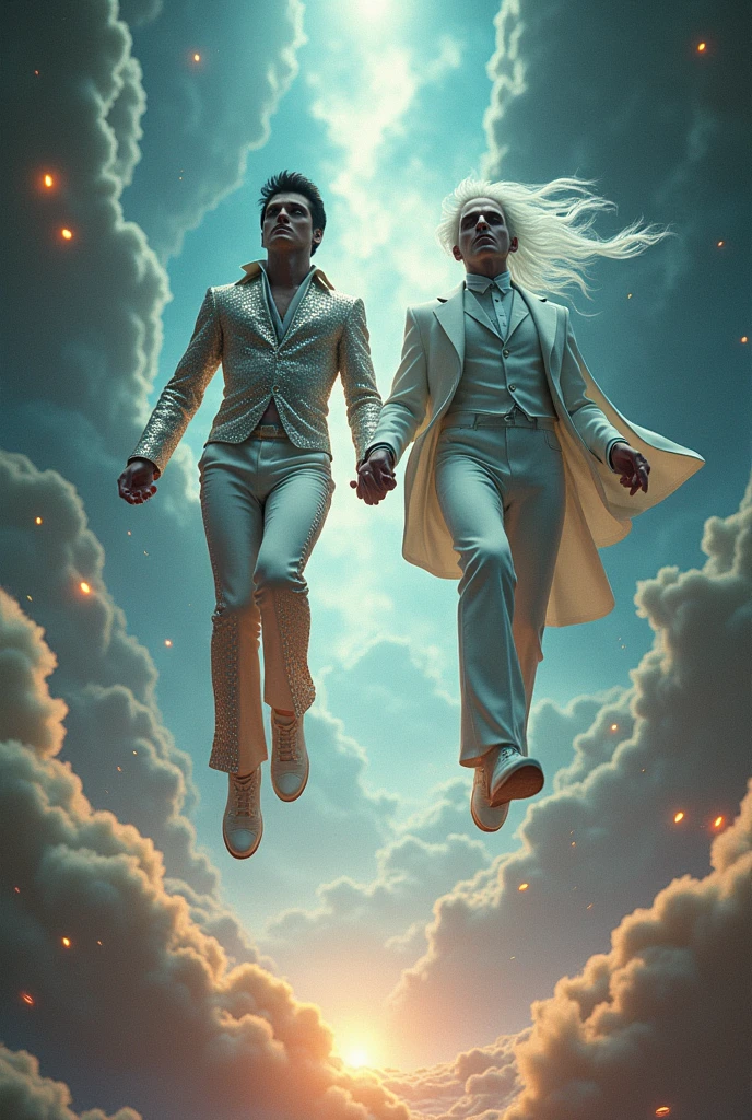 Elvis Presley and Nicola Tesla ascend mewing