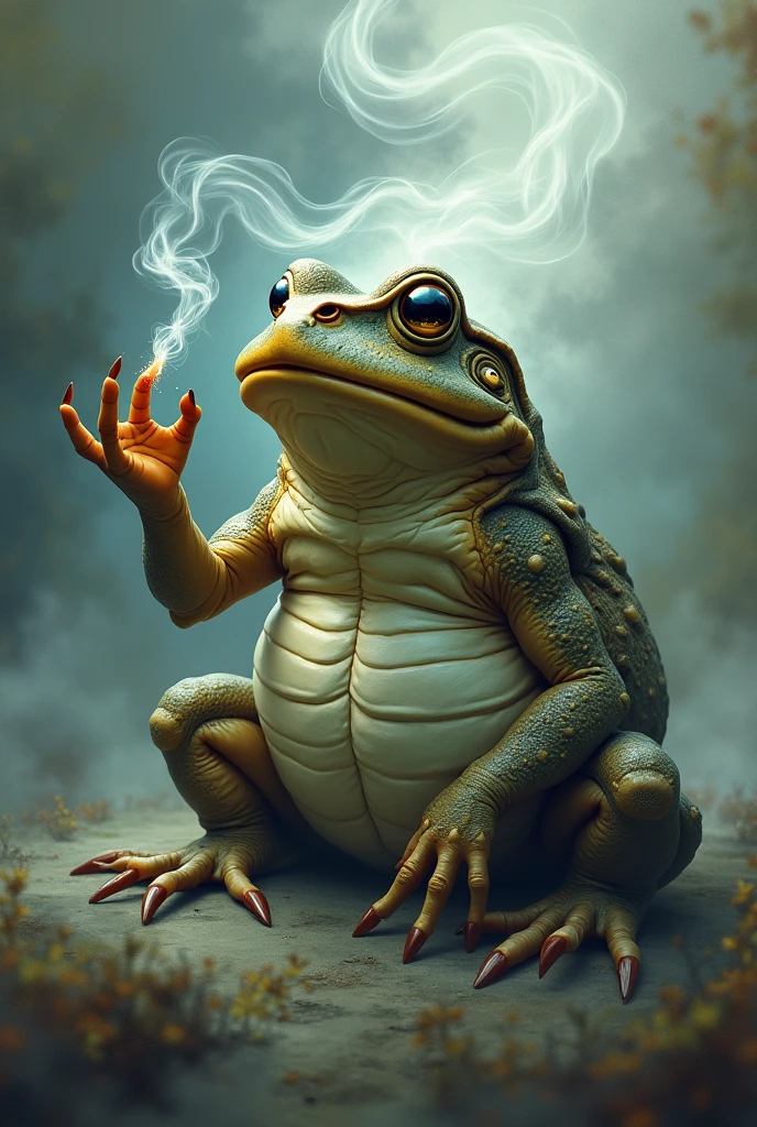 smoking toad 
